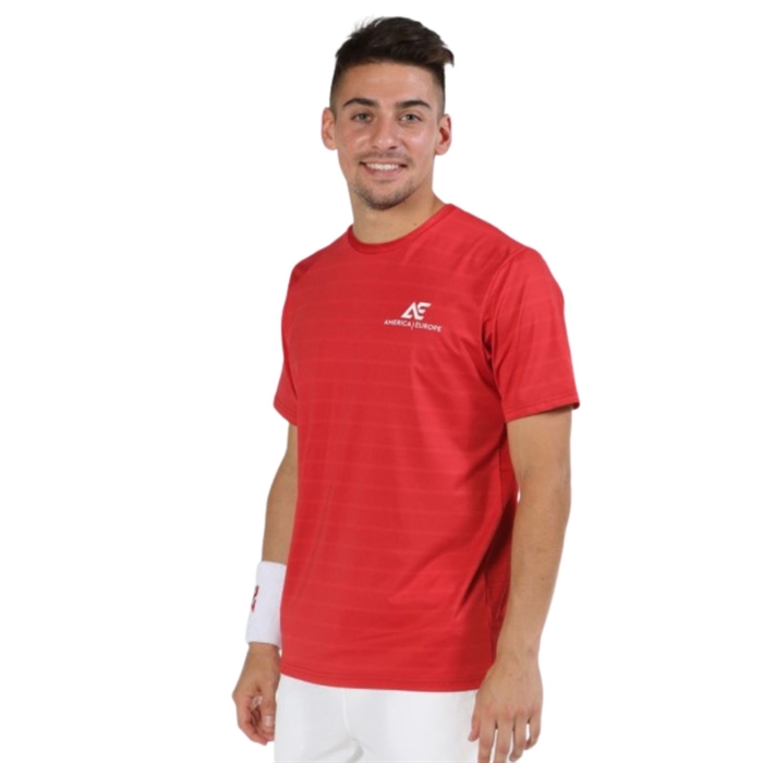 Bullpadel padel t shirt igara red roed vigore 2